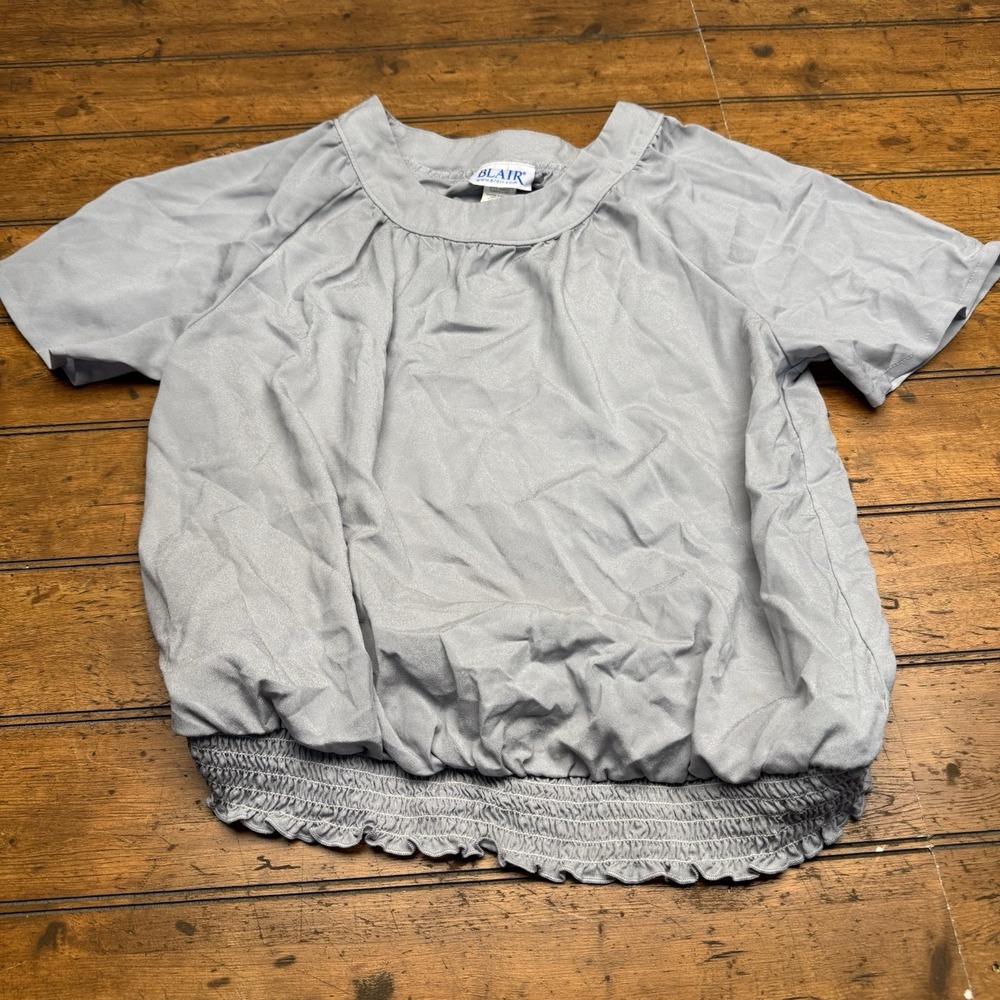 Blair Gray ‎ Women's Short Sleeve Blouse Shirt